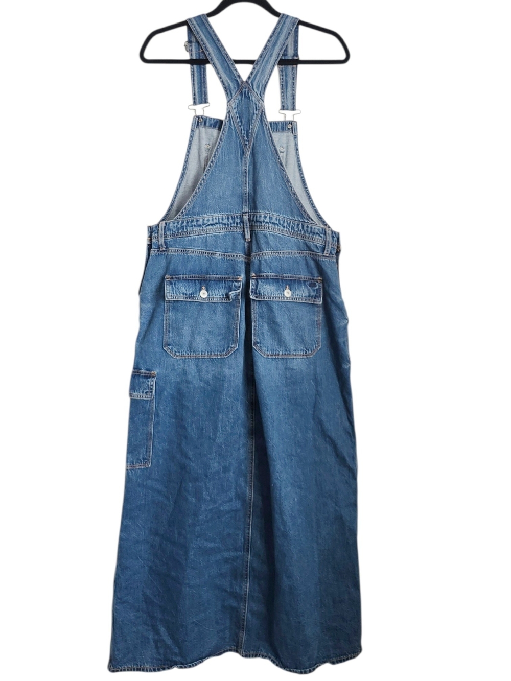 American Eagle Outfitters Blue Denim Women's Overalls Dress - Picture 2 of 7